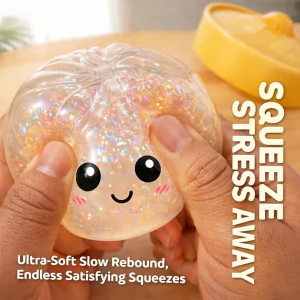 12 st Glitter Dumpling Squishy, 2026 Uppgraderad Mini Squishy Dumpling Leksak, Söta Stressbollar Fidget Sensoriska Leksaker,