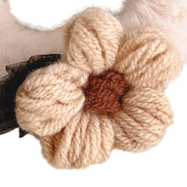 Terry Klud Elastisk Strækbar Fuzzy Bred Tyk Hårbånd Scrunchies Bånd Ring