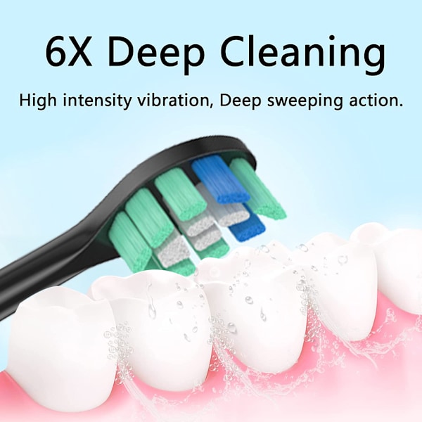 Clean Replacement Sähköhammasharjan Vaihtoharjat, 4 Harjaa