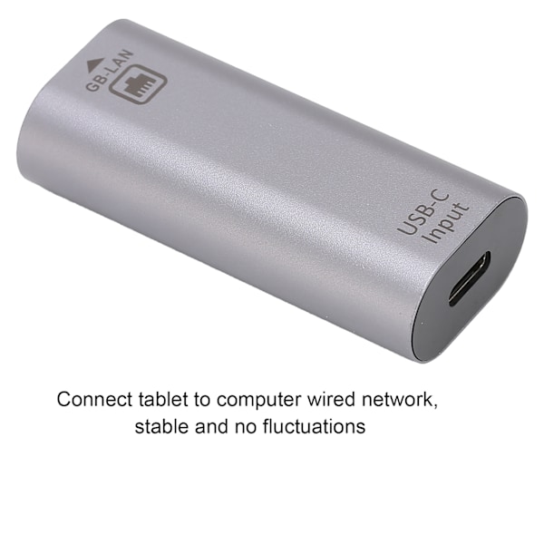 USB-C till Ethernet LAN RJ45 Adapter Konverterare Stöd för Android OS X/Windows 10/100/1000Mbps