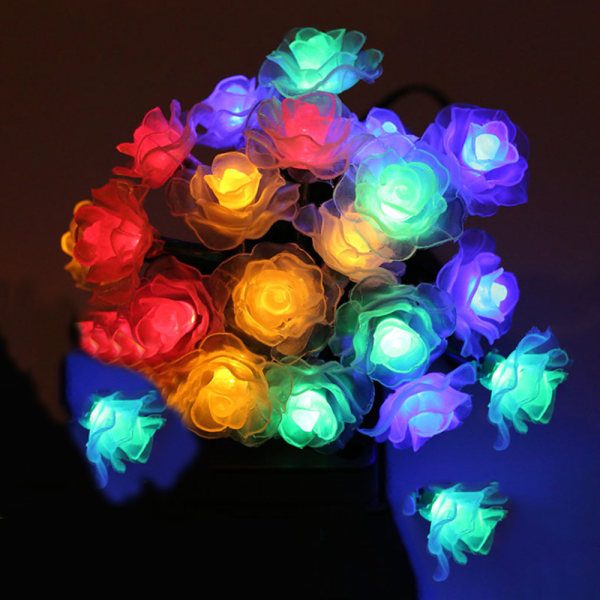 30 LED 6M Solar String Lights Romantic Rose Lights For Garden