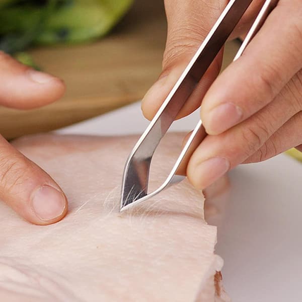 Stainless Steel Fish Bone Tongs / Fish Bone Tweezers Silver Silver one size