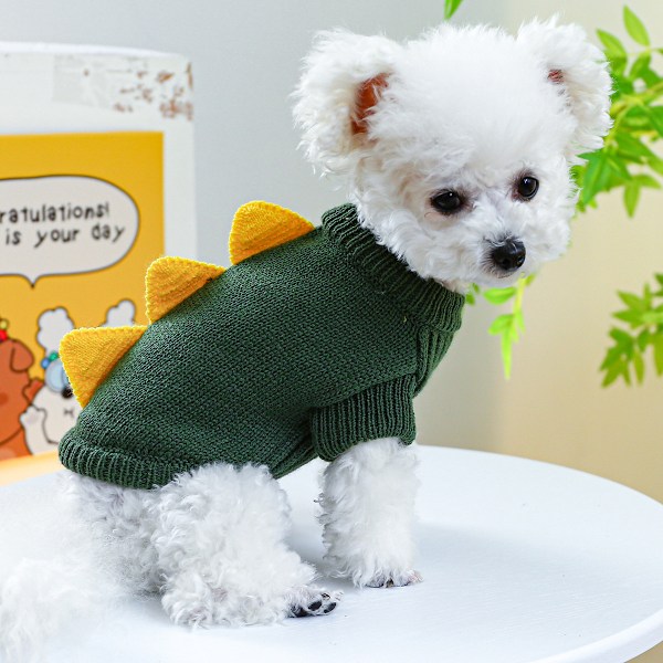 Hundetrøjer til små hunde, kæledyrsbluser Klassisk strik Vinter Pige Drenge Hundetøj Chihuahua Frakke Varmt Hvalpekostume Tøj