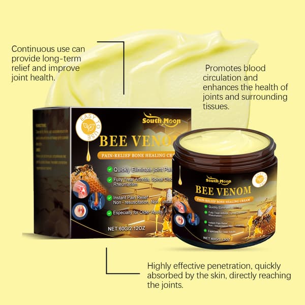 Bivenom Ledvårdskräm för Knä- och Handledslindring - Lugnande Massage, 60g