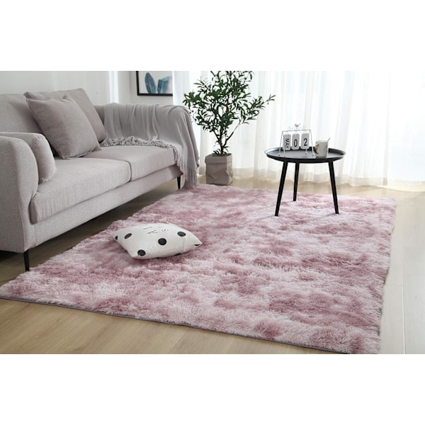 Mjuk Modern Shaggy Matta 4x6.6 för Sovrum Vardagsrum Sovsal Barnrum Hem Dekorativ, Halksäker Plysch Fluffig Päls Area Mattor Bekväm Barnkammare