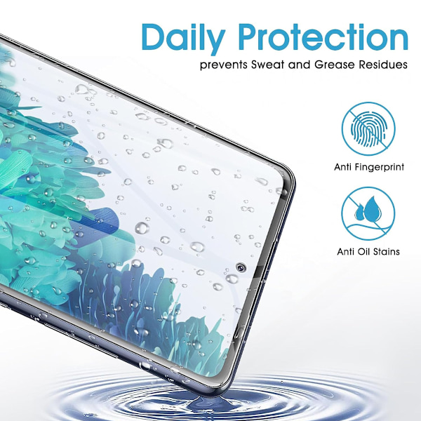 Kattava Galaxy S20 FE Näytönsuoja Nanoedge Suojamuovi läpinäkyvä