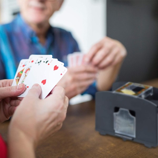 1 st Automatisk Kortblandare - Batteridriven Elektrisk Blandare - Perfekt för Hem & Turneringar för Klassiska Poker & Samlarkortspel