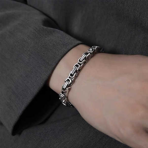 Länkkedja i rostfritt stål för män: Armband tillverkat för män, till jul, födelsedag