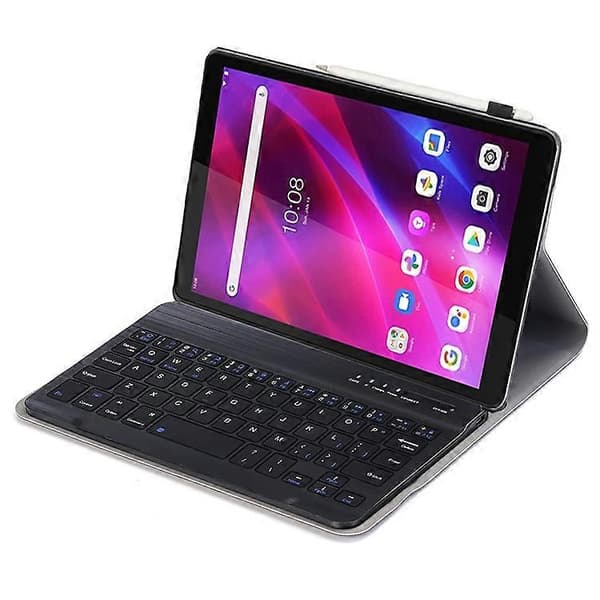 A0M9 Yhteensopiva Lenovo Tab M9 TB-310FU Nahka+TPU Tablettisuoja Bluetooth-näppäimistöllä