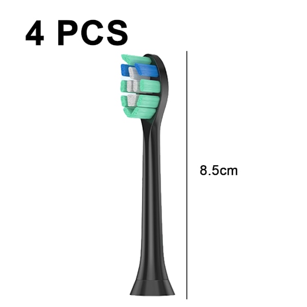 Clean Replacement Sähköhammasharjan Vaihtoharjat, 4 Harjaa