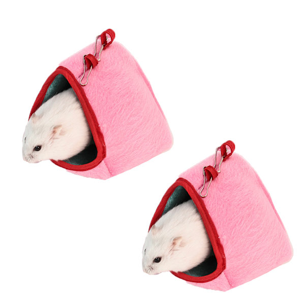 Mini hamster seng sove rede liten kjæledyr seng mini hus bur