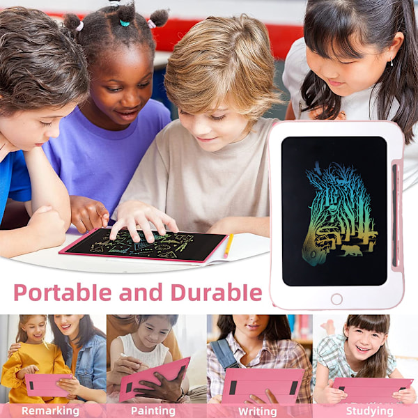 Doodlebræt, LCD Skrivetablet, Sletbar & Farverig Doodle Scribbler Bræt