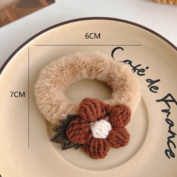 Terry Klud Elastisk Strækbar Fuzzy Bred Tyk Hårbånd Scrunchies Bånd Ring
