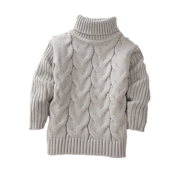 Drenge Piger Langærmet Chunky Varmt Trøjeoverdel Sweater