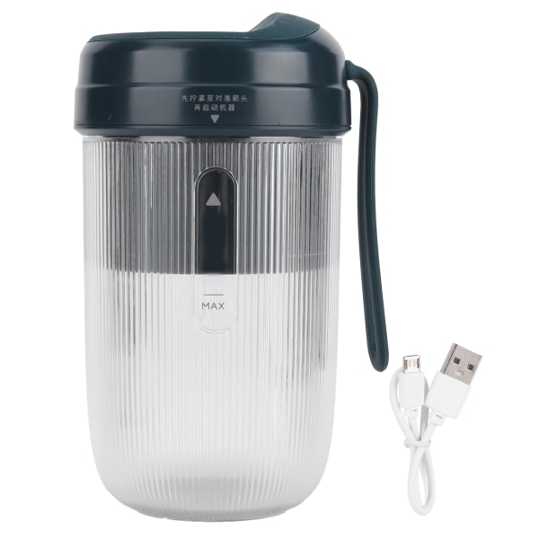 300ml Juicer Cup Mini Handhållen USB uppladdningsbar i rostfritt stål