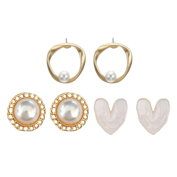 Øreringe til piger og kvinder, chunky hoops i multipak, øreringe til fødselsdagsfestgaver
