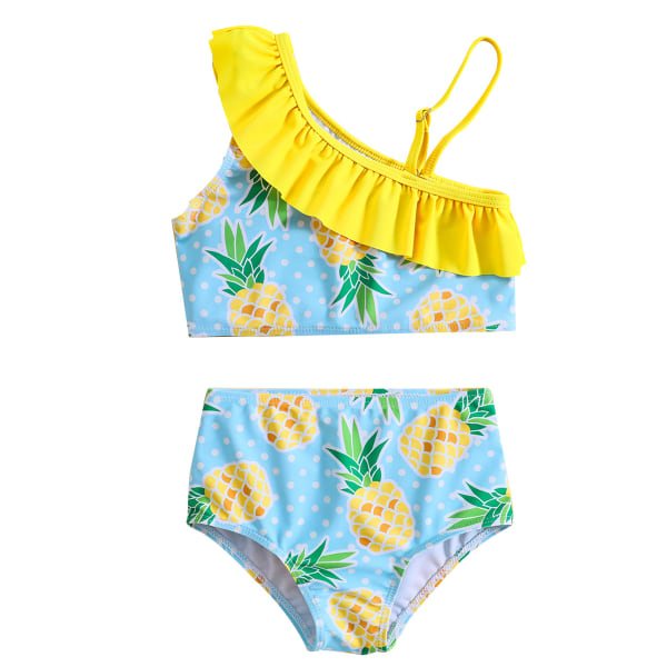 Baby swimsuit girl little girls swimsuit  Girls One-Shoulder +