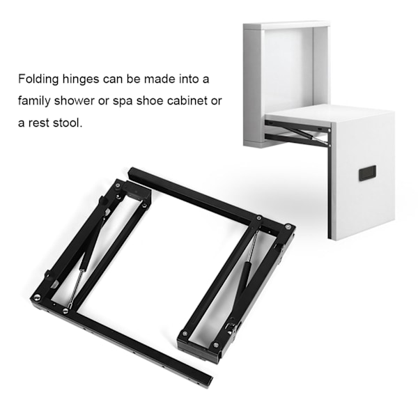 Folding Stool Bracket Hinge Wall Chair Hardware for Shoes Cabinet Concealed Stool Accessory