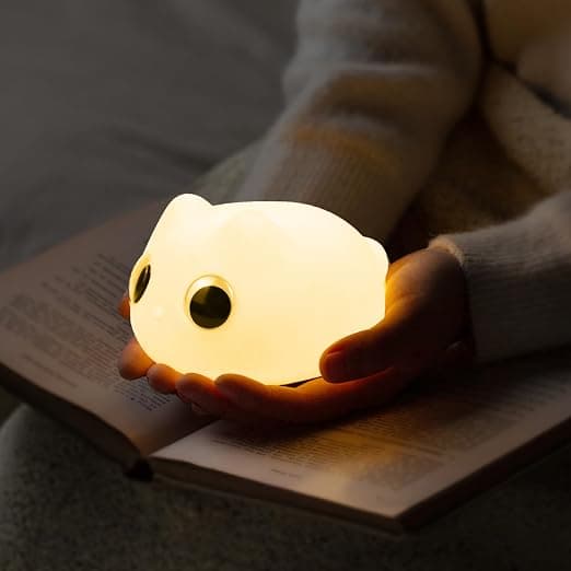 Rechargeable Bedside Lamp - Cat Shaped Night Light | Bedroom Lamp with Long-Lasting Battery (D)