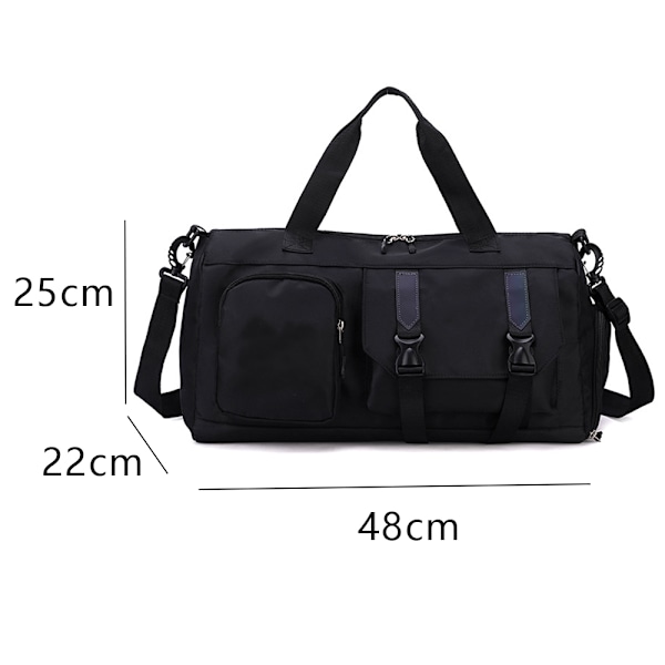 Dufflebag for menn til reise, duffelbag med tørr/våt separasjon, vanntett reise- og treningsryggsekk for menn