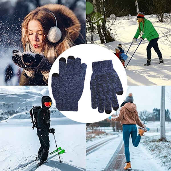Vinterhandsker til Mænd og Kvinder - Touchscreen Anti-Slip Silikon Gel