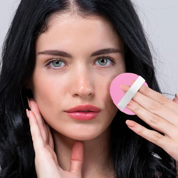 Vaskbare Runde Makeup-svampe, Puff Makeup Applikator, Bløde Skønhedssvampe