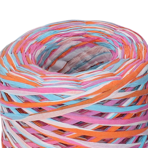 4 st Raffiapappersband 120m Längd Färgglada Miljövänliga Återvinningsbara Förpackningspappersremsor DIY Hantverk Raffia Garn
