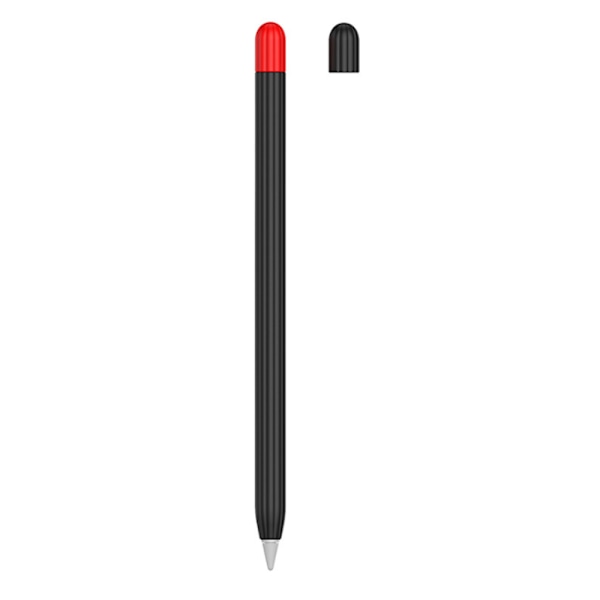 Etui i silikon for Apple Pencil 1. generasjon, pennhette + to fargede pennhetter