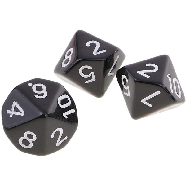 10 st Polyhedriska Tärningar Tärningsspel Tärningar för DND RPG Brädspel Kortspel Digitala Tärningar Dungeons and Dragons Tärningar