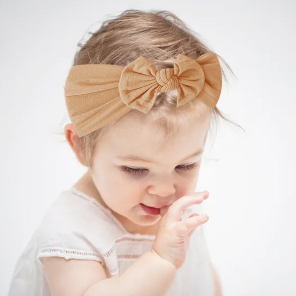 3 st Baby Hårband Turban Knuten, Flickors Hårband för Nyfödda, Småbarn och Barn
