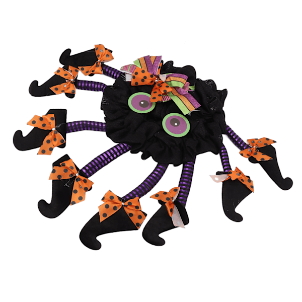 Halloween-krans Läskig Intressant Spindel med Många Ben Halloween Girlang Dekoration för Dörr Vägg Fest