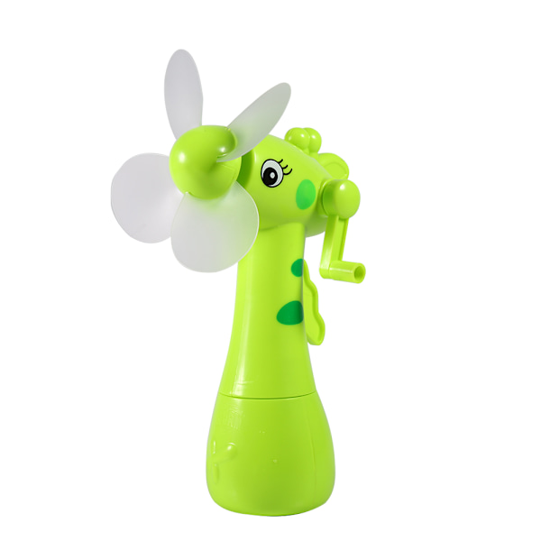 Söt Cartoon Djurdesign Bärbar Mini Vattenspray Handhållen Manuellt Drivna Fläktar Barnleksak