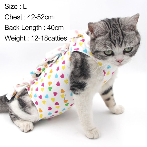 1 st tryckta modell katt kastrering/sterilisering dräkt Katt postoperativ dräkt avvänjningskläder Andningsbara husdjurskläder