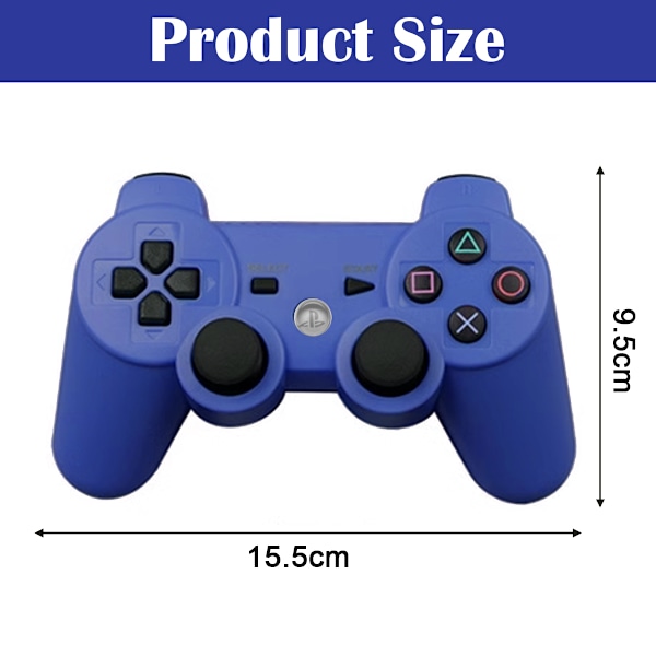 PS3 Bluetooth langaton tärinäohjain ps3 peli langaton ohjain blue