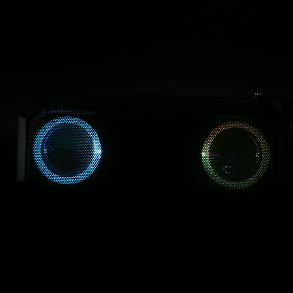 X8 Sann Trådlös Bluetooth 5.0 Högtalare IPX7 Vattentät Luminous Utomhus Subwoofer Röd