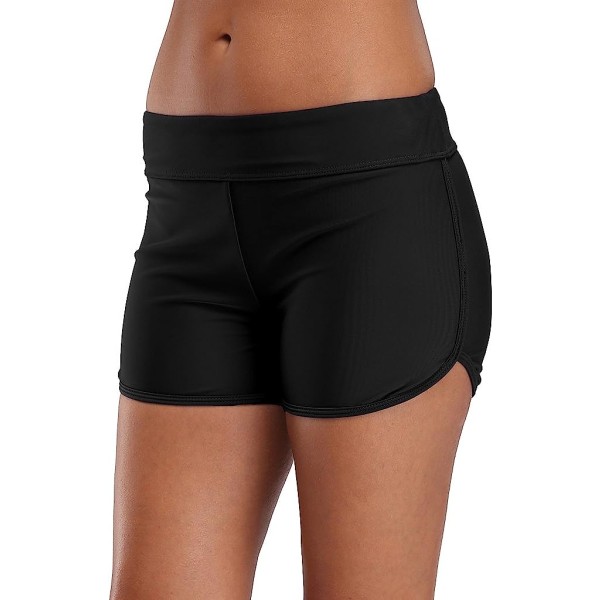 Women's Sporty Swim Shorts Solid Board Shorts Swim Bottoms