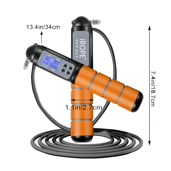 Hoppestang, Hurtig Hoppestang med Kalorimeter, for Trening, Øvelse, Trening, Boksing