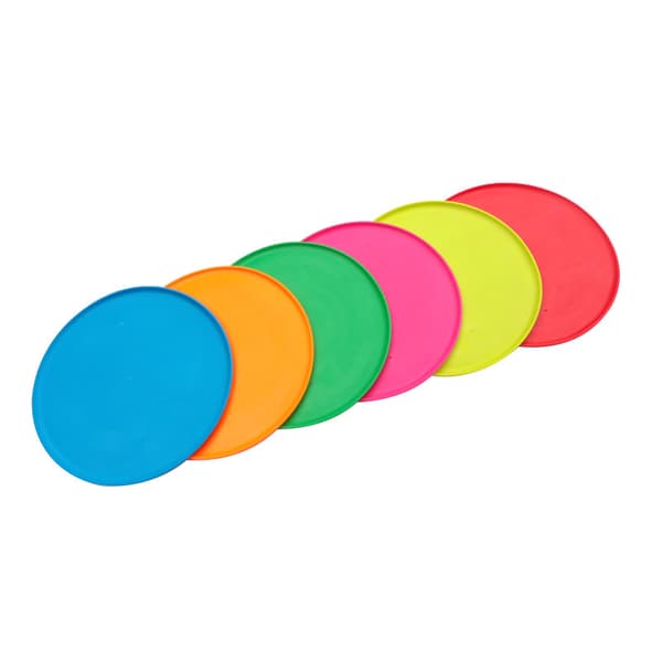 6 stk. Hundefrisbees, Frisbeelegetøj til hunde, Holdbart gummi DXGHC