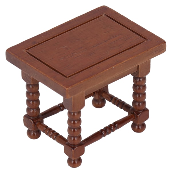 1:12 Dukkehustable Te/Kaffebord Træ Miniature Endebord Møbler Tilbehør Leg Legetøj