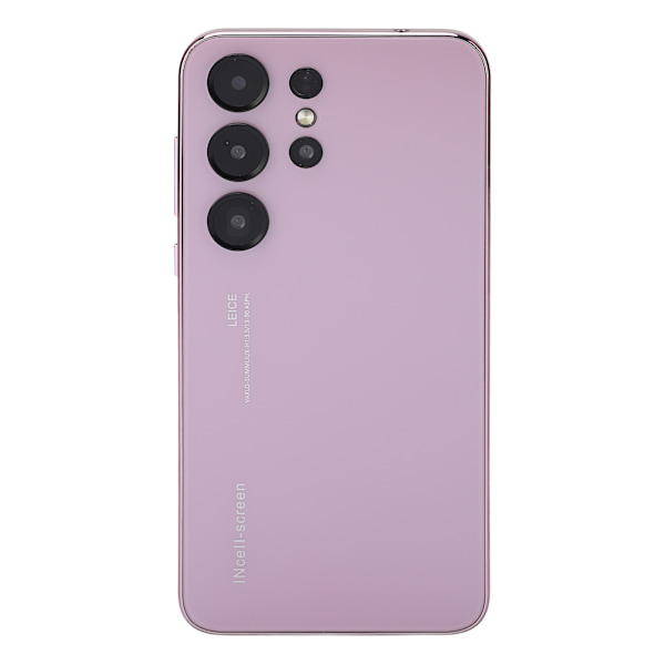 Smartphone 6.26 tum HD Drop Screen 4GB RAM 32GB ROM 8MP och 21MP Kamera MTK6580 Ansiktsigenkänning Mobiltelefon för Android 11 Lila