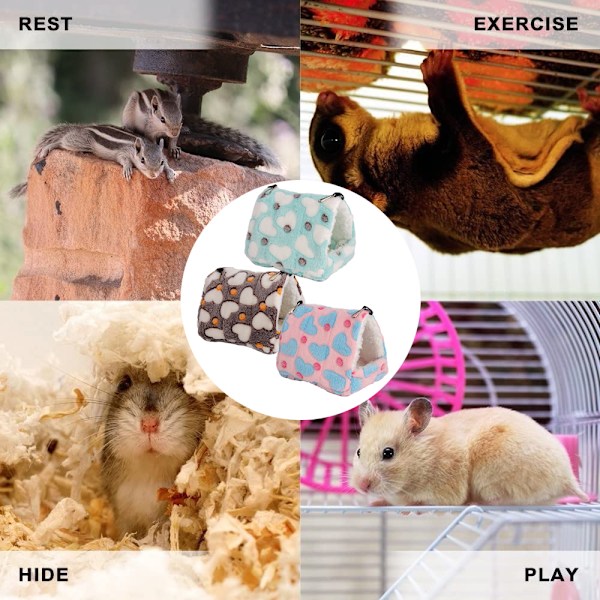 Vintervarm hamsterbädd, marsvinsbo, mjuk liten husdjursbädd