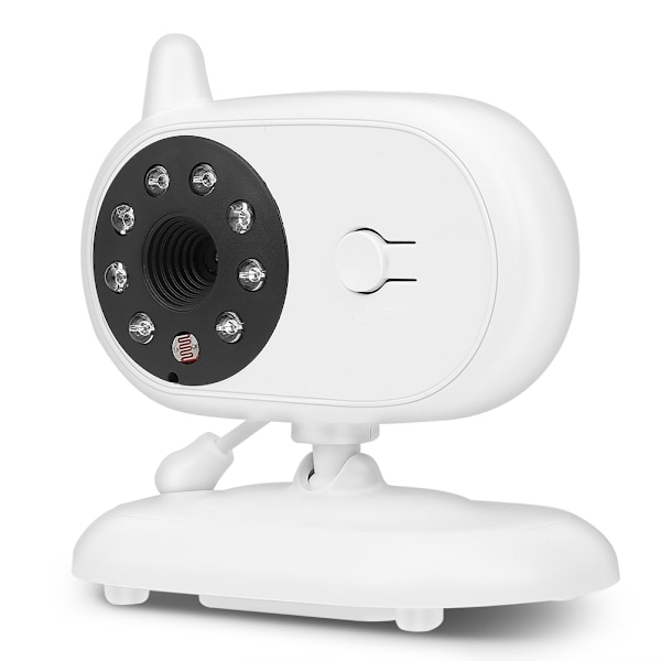 3,5 tommer Trådløs Babymonitor Sikkerhedskamera Nattesyn To-vejs Intercom med Temperaturmåling 110‑240VEU Stik Babymonitor