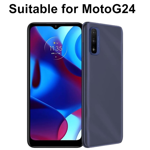 2-osainen Motorola Moto G24 karkaistu lasi näytönsuojakalvo