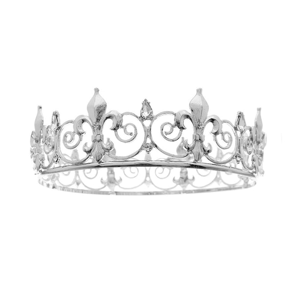 Guld Kongekroner til Mænd og Kvinder, Metal Royal Prinsessekrone og Tiaraer til Fødselsdag Prom Fest Hatte Kostume