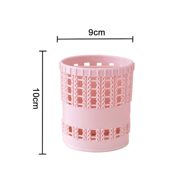 Makeup Holdere Enkel Hul Penholder Imitation Rattan Penholder Hjem Penholder