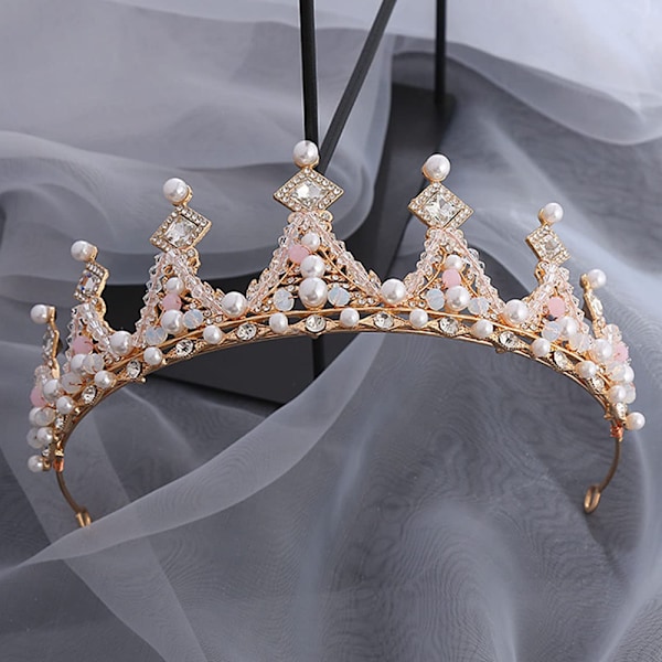 Rhinestone Prinsessdiadem - Kristall Bröllopstiara för Födelsedag Cosplay Kostymer Håraccessoarer