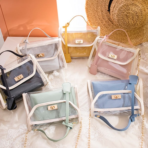 Transparent Crossbodyväska, 2-i-1 Crossbodyväska