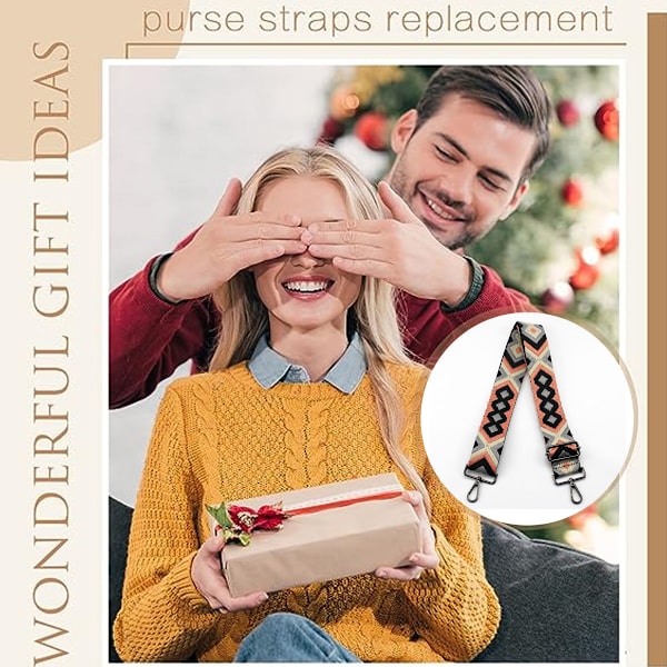 5 cm Bred Axelrem för Väska Ersättningsbälte Crossbody Canvasväska Handväska Plånboksrem, Justerbar 80-130 cm