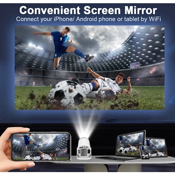 LED, projektor, miniformat, 4K, HDMI, Android