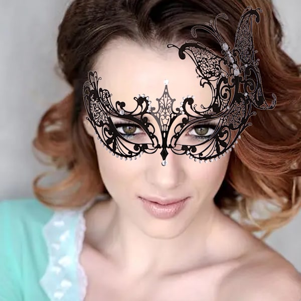 Maskeradmask för kvinnor, festkvällsbalmask bar kostymaccessoar, retromasker